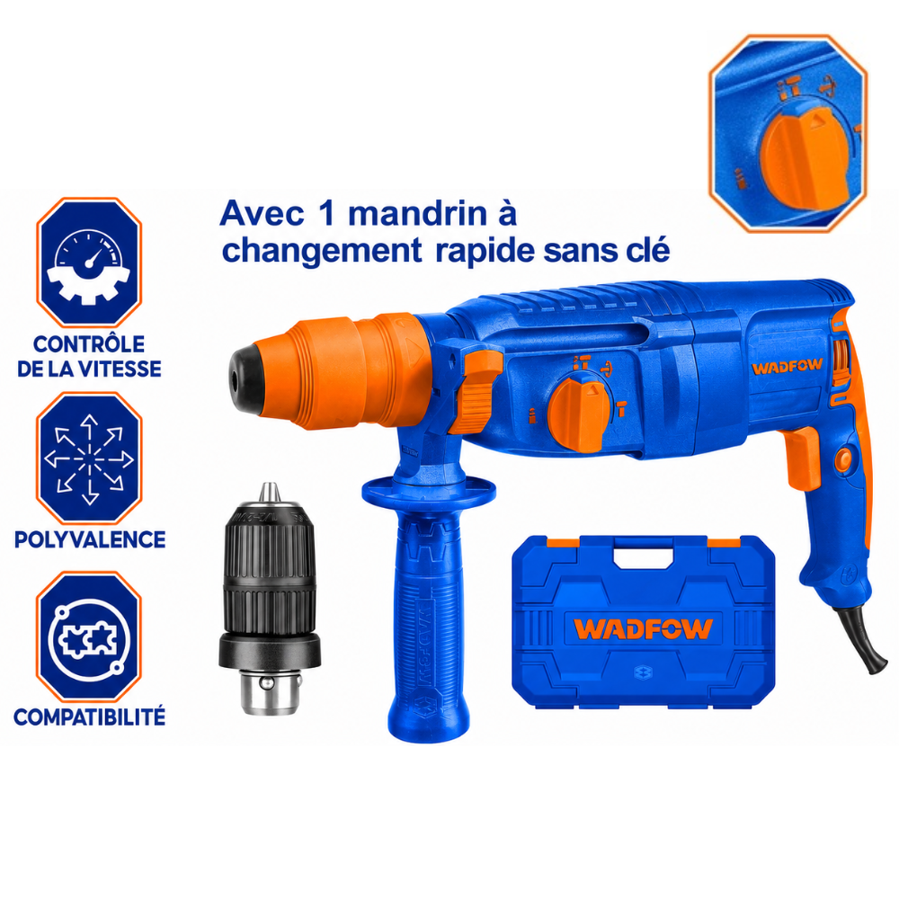 Marteau Perforateur SDS Plus 800W WADFOW – Boncoin Tools Maroc