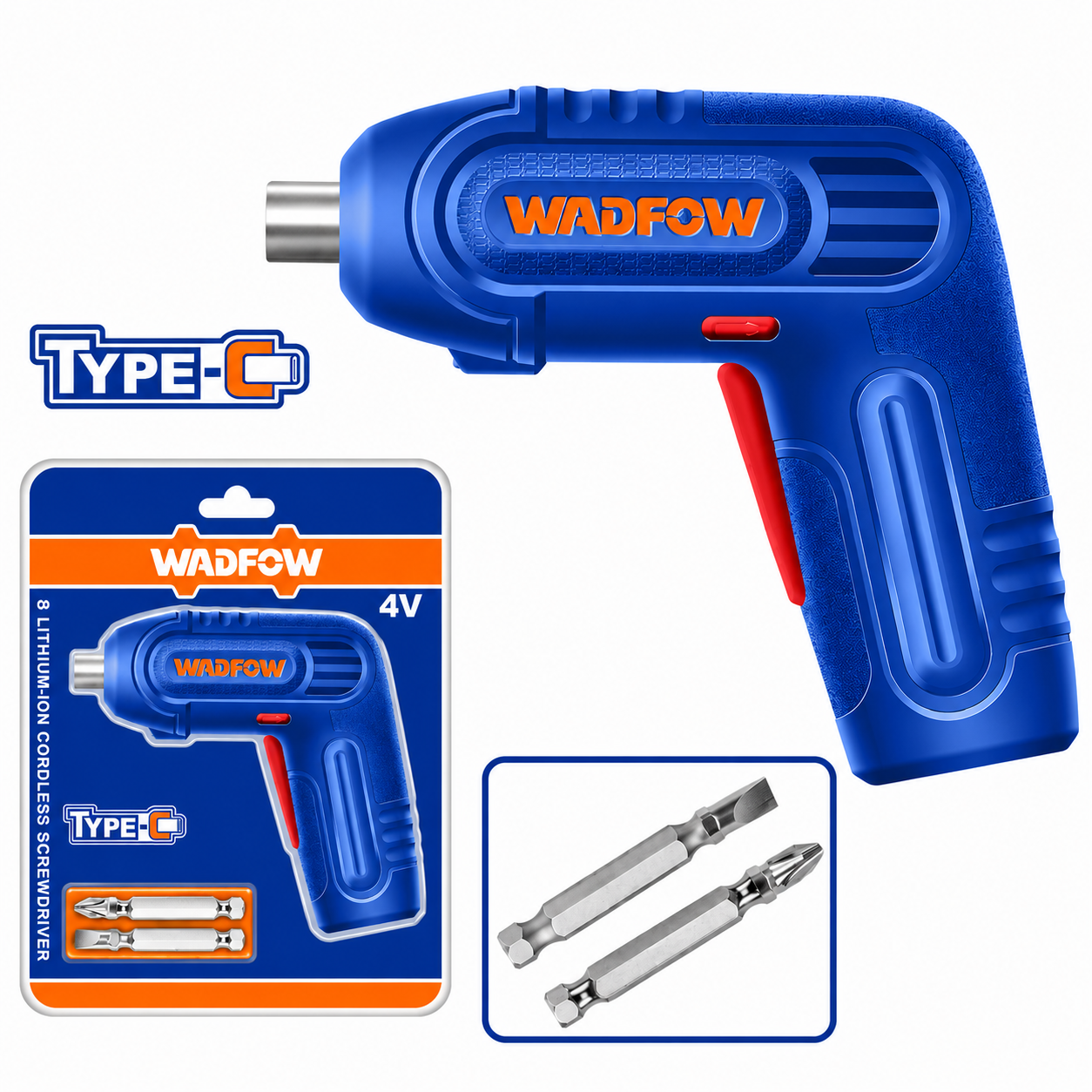 Tournevis Électrique Sans Fil 4V WADFOW – Compact et Rechargeable USB-C – Boncoin Tools Maroc