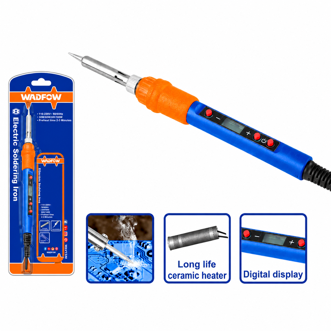 Fer à souder électrique 100 W WADFOW – Boncoin Tools Maroc