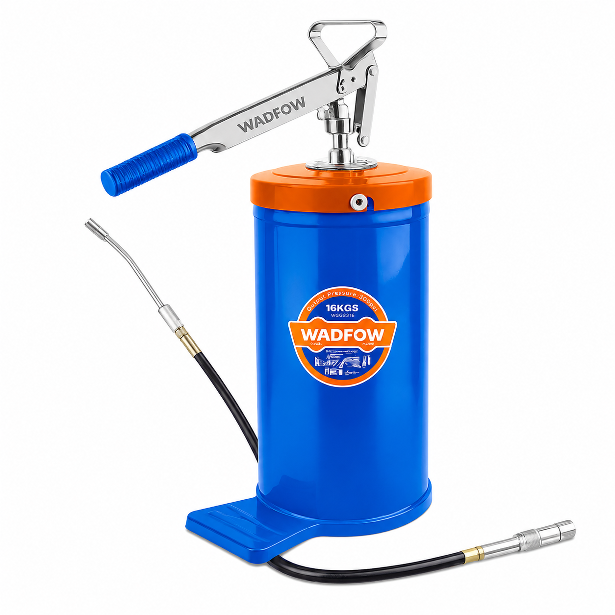 Pompe à Graisse Manuelle 16 kg WADFOW – Boncoin Tools Maroc