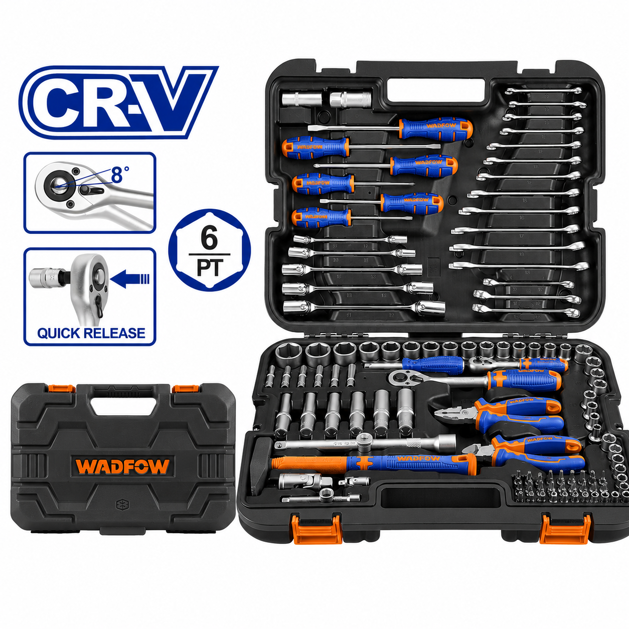 Coffret d’Outils Professionnel 109 Pièces WADFOW – Boncoin Tools Maroc