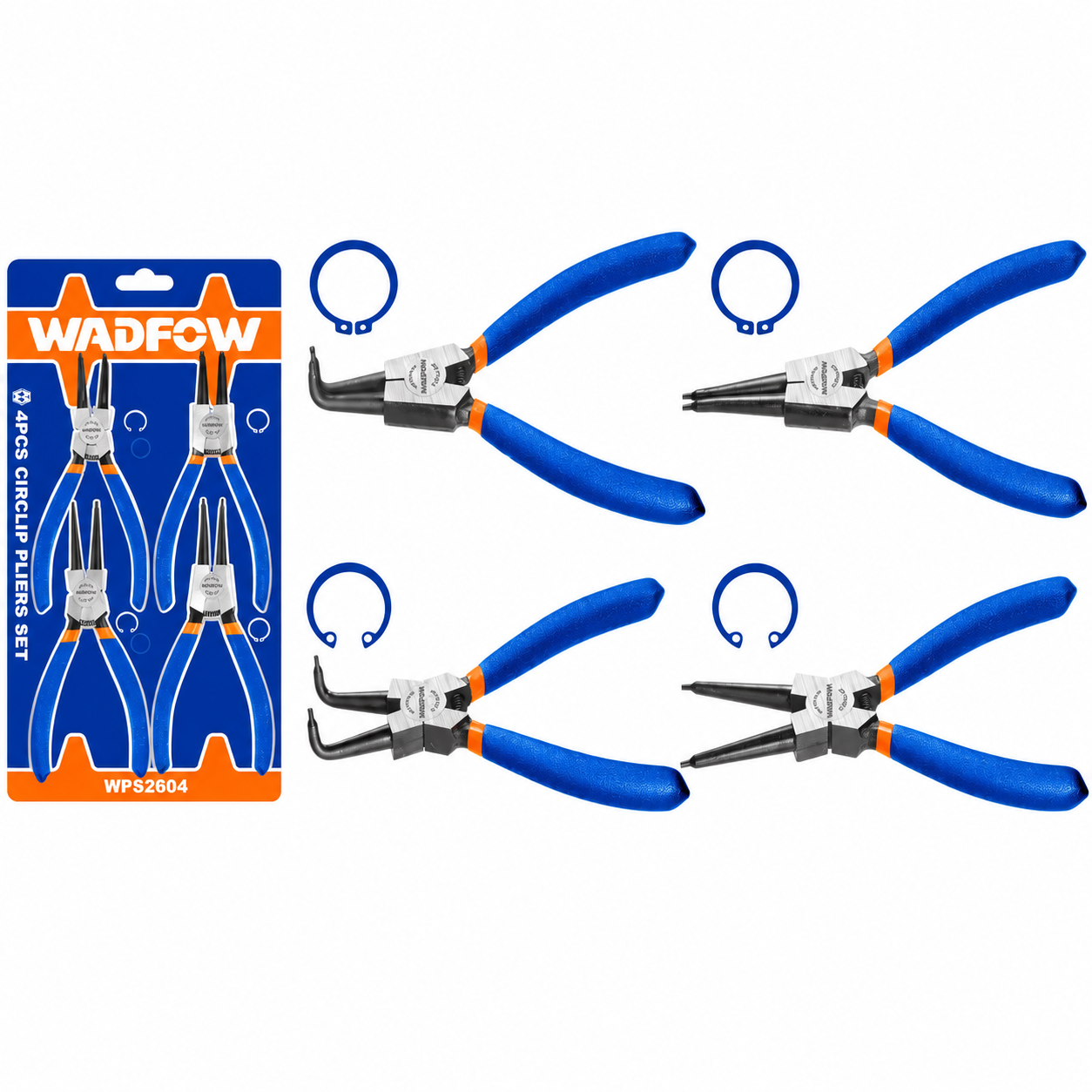 Jeu de 4 Pinces à Circlips WADFOW – Boncoin Tools Maroc