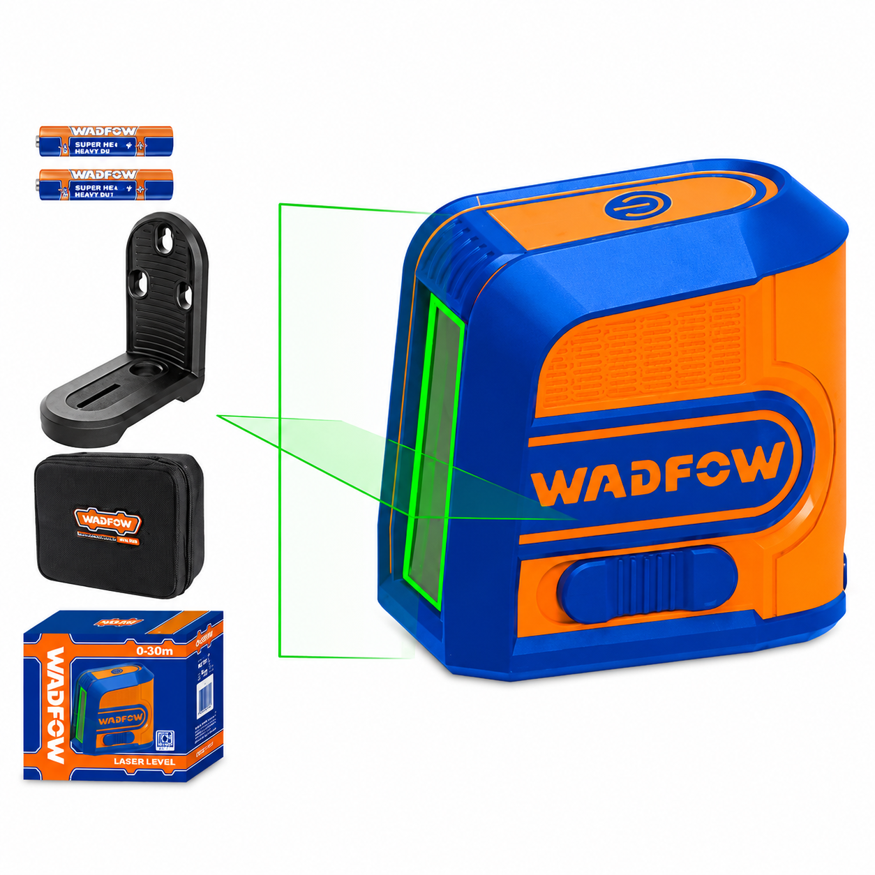 Kit Niveau Laser Auto-Nivelant à Faisceau Vert 30 m avec Trépied Réglable WADFOW – Boncoin Tools Maroc