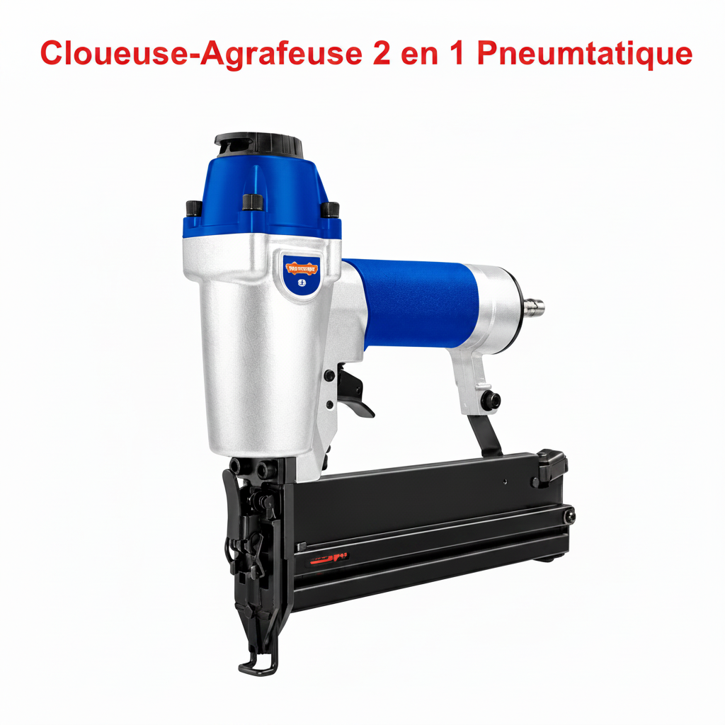 cloueuse-agrafeuse 2 en 1 pneumatique WADFOW – Boncoin Tools Maroc