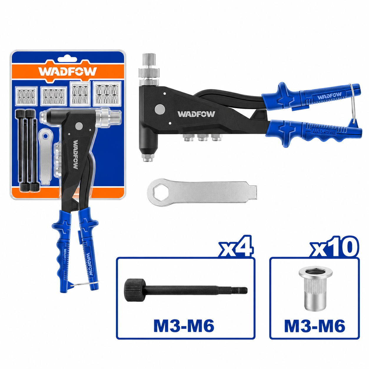 kit de pistolet à rivets WADFOW – Boncoin Tools Maroc
