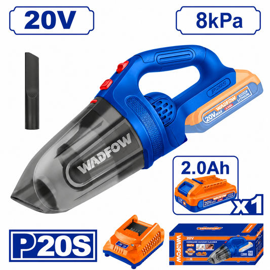 Aspirateur sans fil 20V WADFOW – Boncoin Tools Maroc