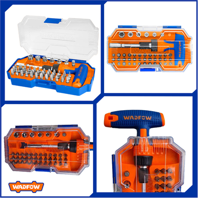 Coffret 45 pièces tournevis à poignée en T WADFOW – Boncoin Tools Maroc