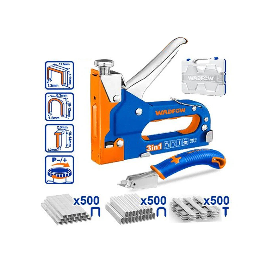 Agrafeuse Manuelle Multifonction 3-en-1 WADFOW – Boncoin Tools Maroc