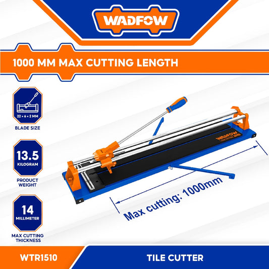 1000mm x 14mm Manual Tile Cutter